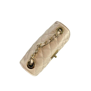 Baldinini Trend Beige Cowhide Crossbody Bag