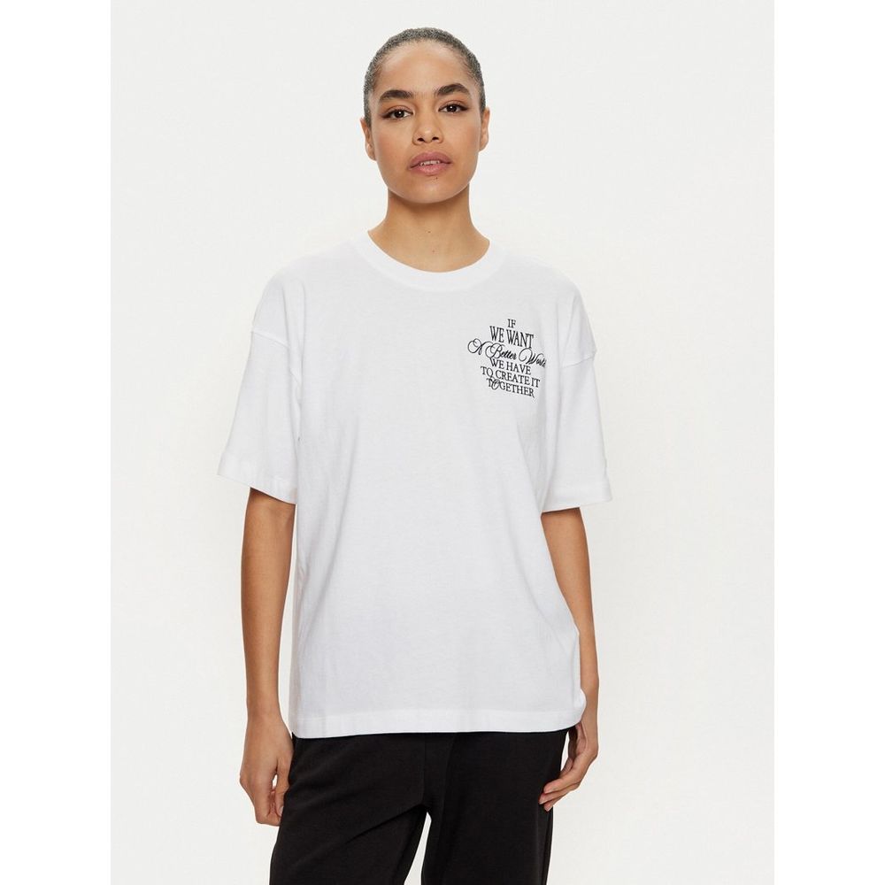 Champion Weißes Baumwoll-T-Shirt