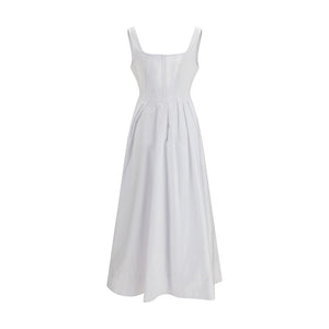 Max Mara Weißes Baumwoll-Freizeitkleid