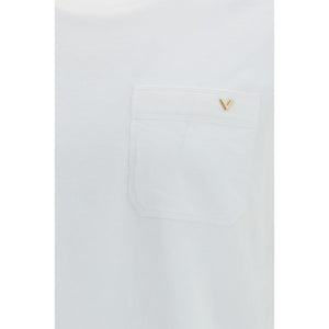 Valentino Garavani Weißes Baumwoll-T-Shirt