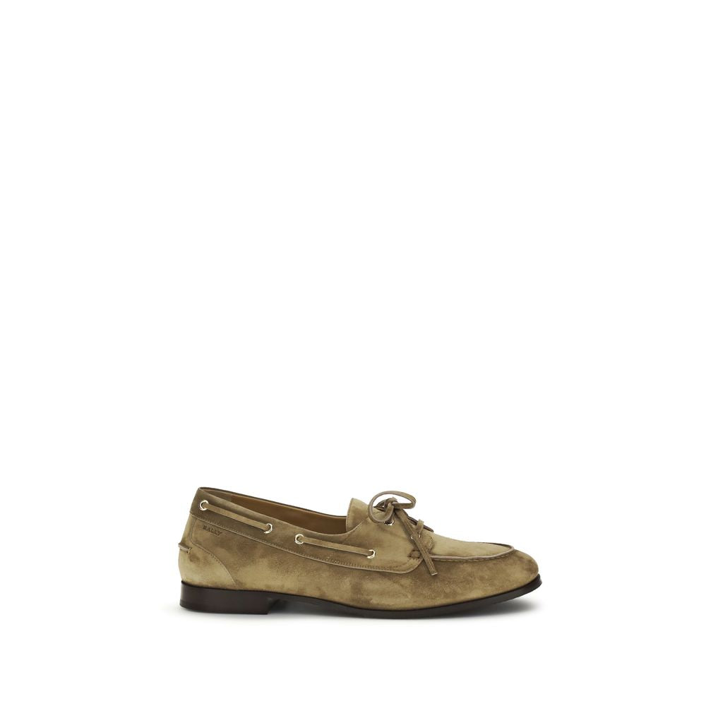 Bally Beige Buffalo Leder Loafer