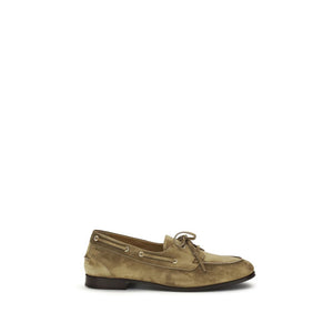 Bally Beige Buffalo Leder Loafer