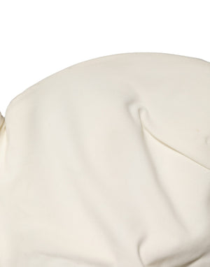 Elisabetta Franchi Trägerloser One-Piece-Badeanzug in Off-White