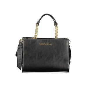 Mario Valentino Schwarze Damen-Handtasche aus Polyurethan