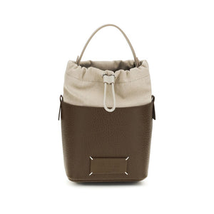 Maison Margiela Braune Kalbsleder Bos Taurus Bucket Bag