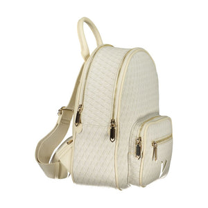 Mario Valentino Beige Polyurethane Damen-Rucksack