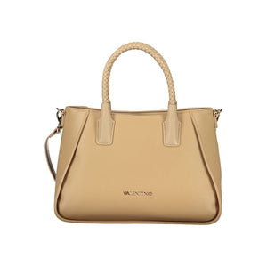 Mario Valentino Beige Polyurethane Damen Handtasche