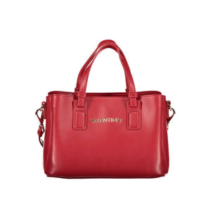 Mario Valentino Rote Damen-Schultertasche aus Polyurethan