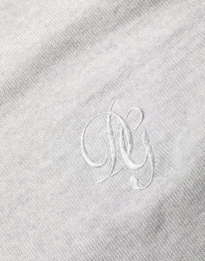 Dolce & Gabbana Grauer Pullover mit Rundhalsausschnitt und langen Ärmeln