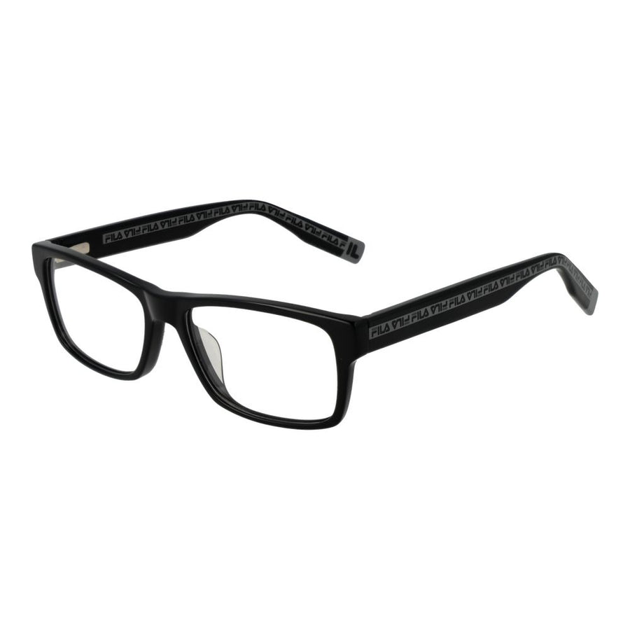 Fila Brille mit schwarzen Cellulose-Acetat-Gestellen
