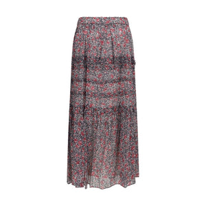 Isabel Marant Étoile Lila Baumwollrock Lang