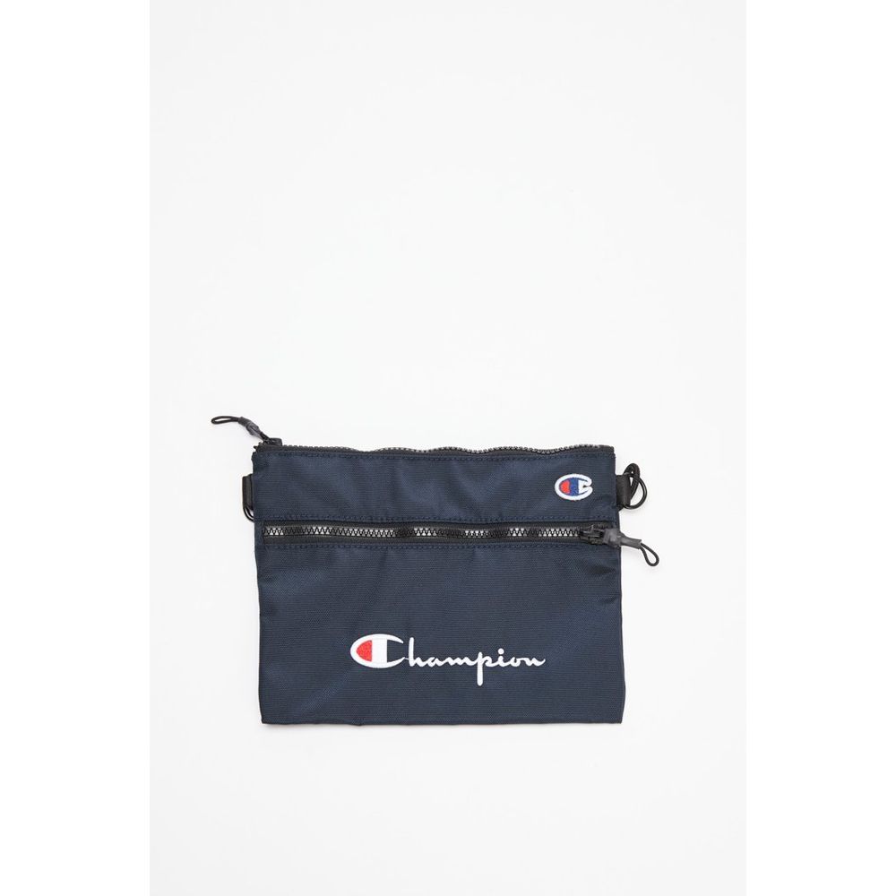 Champion Kartenetui aus blauem Polyester