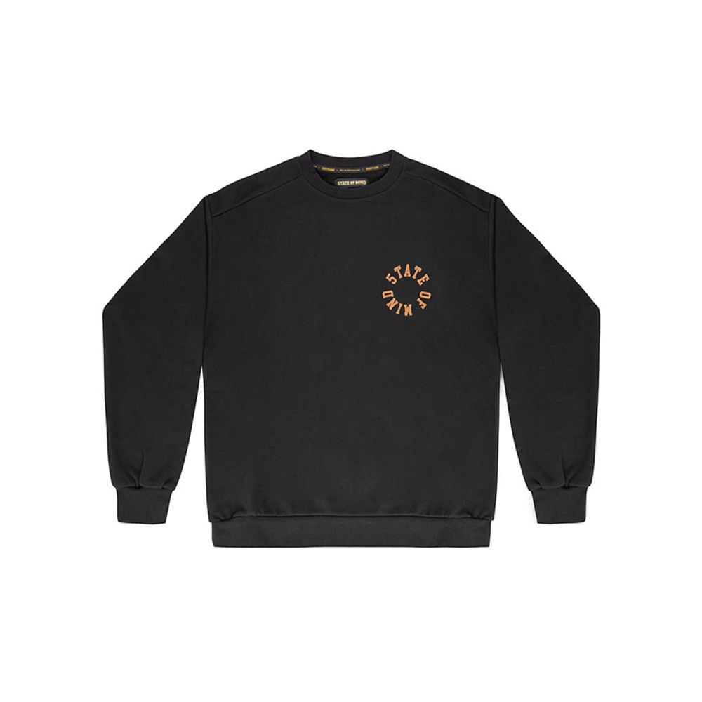 5TATE OF MIND Schwarzer Baumwoll-Sweatshirt
