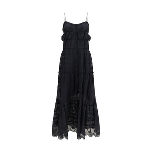 Isabel Marant Étoile Schwarzes Baumwoll-Freizeitkleid
