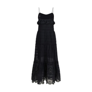 Isabel Marant Étoile Schwarzes Baumwoll-Freizeitkleid