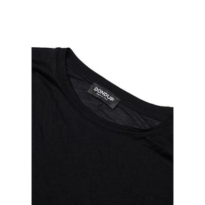 Dondup Schwarzes T-Shirt aus Viskose