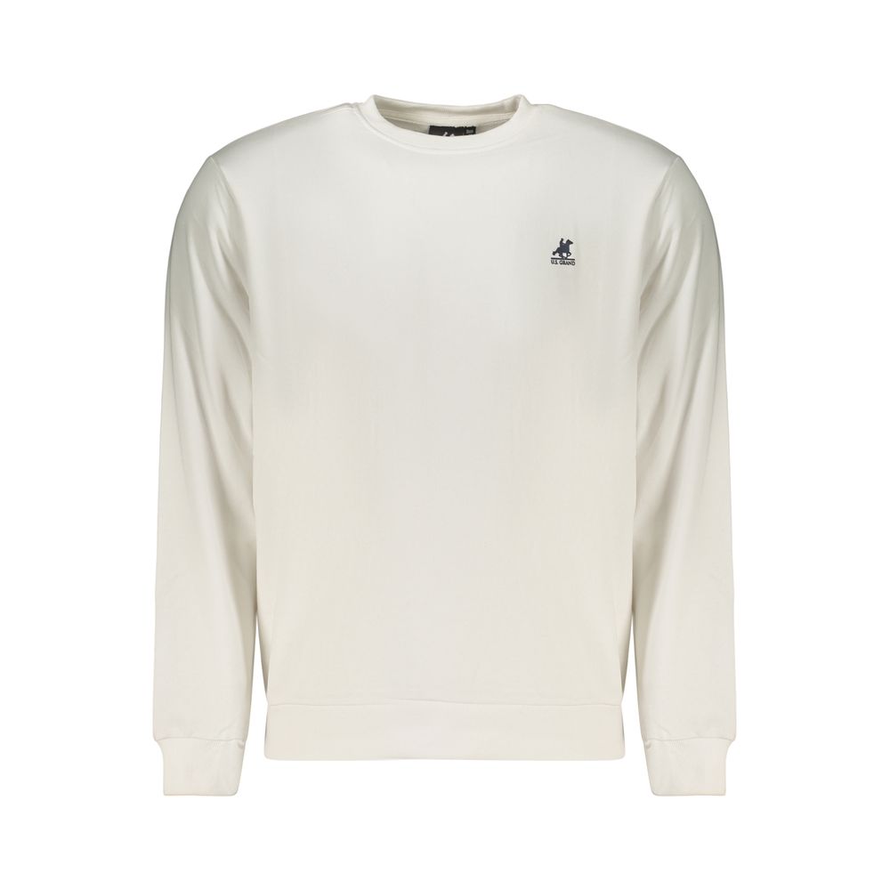 U.S. Grand Polo Weißes Herren-Sweatshirt aus Baumwolle