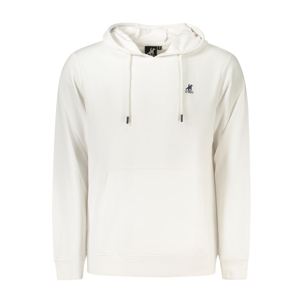 U.S. Grand Polo Weißes Baumwoll-Sweatshirt für Herren