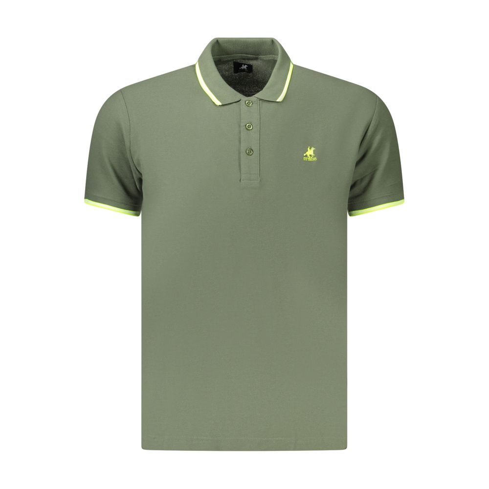 U.S. Grand Polo Grünes Herren-Poloshirt aus Baumwolle