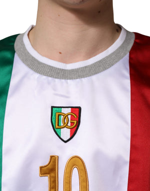 Dolce & Gabbana Mehrfarbiges italienisches DG Logo Rundhals-T-Shirt