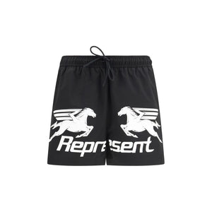 Represent Schwarze Shorts aus Polyester