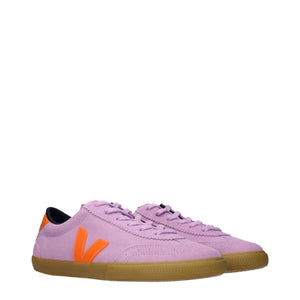 Veja Pinke Leder Low-Top-Sneaker