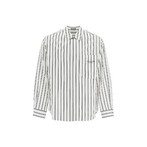 Dior Weißes Baumwollhemd mit Muster