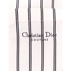 Dior Weißes Baumwollhemd mit Muster
