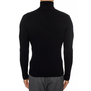 Balenciaga Italienischer Kaschmir-Luxus-Pullover Schwarz