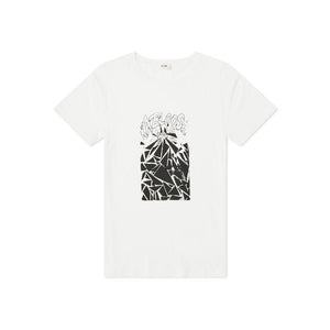 Celine Weißes Baumwoll-T-Shirt