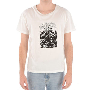 Celine Weißes Baumwoll-T-Shirt