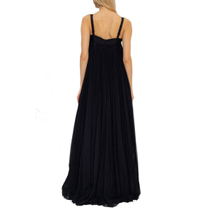 Dolce & Gabbana Schwarzes Baumwoll-Freizeitkleid