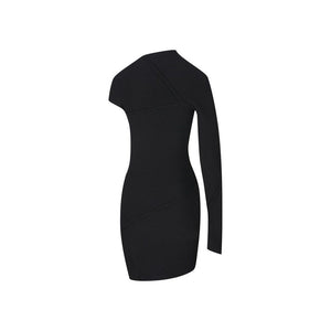Balenciaga Schwarzes Freizeitkleid aus Polyester