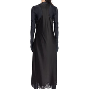 Balenciaga Schwarzes Freizeitkleid aus Acetat
