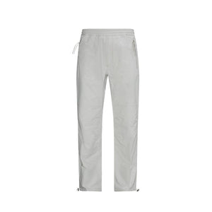 Gray Polyester Casual Pants