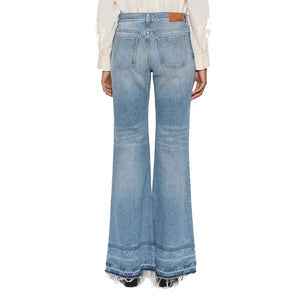 Chloé Blaue Bootcut-Jeans aus Baumwolle