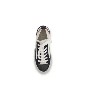 Brunello Cucinelli Mehrfarbige Low-Top-Sneaker aus Baumwolle