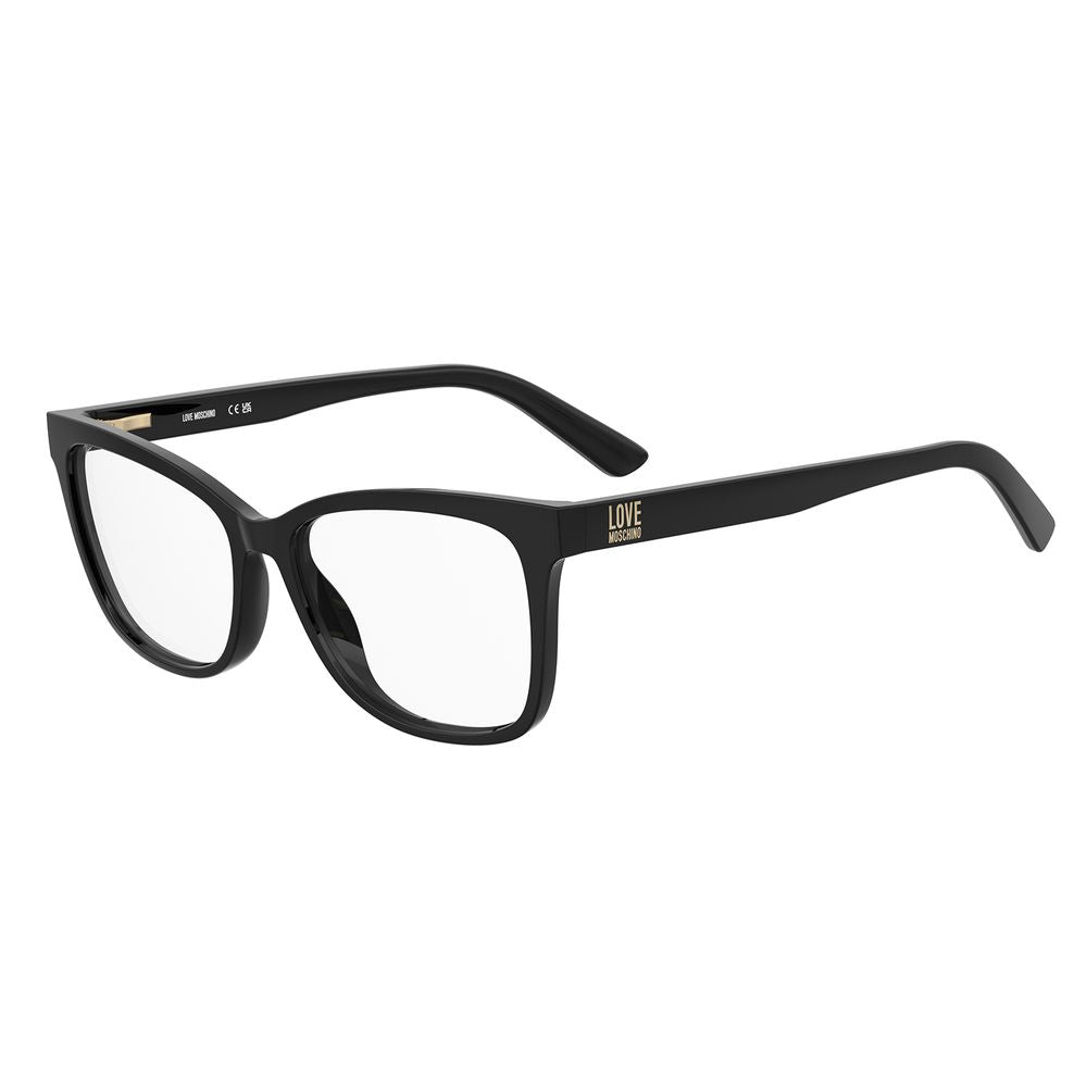 Love Moschino Schwarze Kunststoffbrille (Gestell)