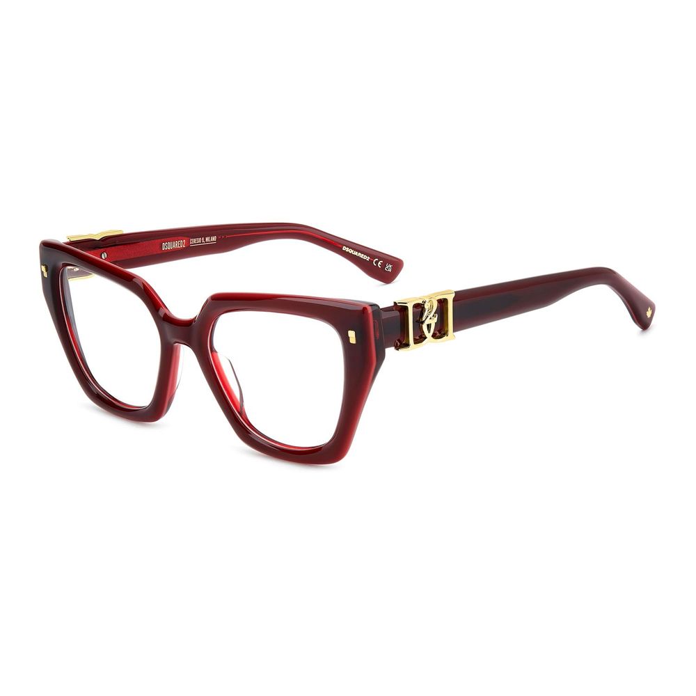 Dsquared² Burgunderfarbene Brille (Gestell)