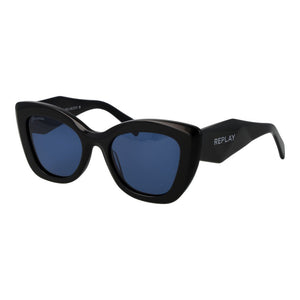 Replay Schwarze Sonnenbrille aus Acetat
