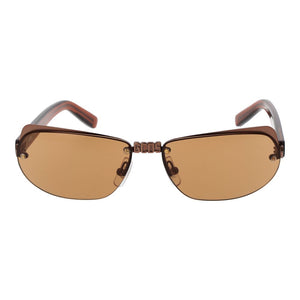 GCDS Braune Sonnenbrille aus Metall