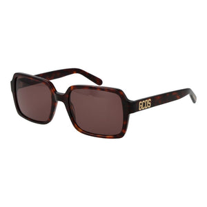 GCDS Braune Sonnenbrille aus Kunststoff