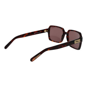 GCDS Braune Sonnenbrille aus Kunststoff