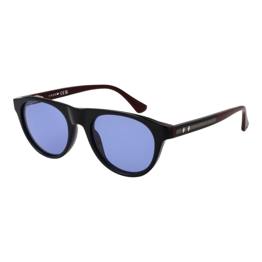 Web Blaue Sonnenbrille aus Kunststoff