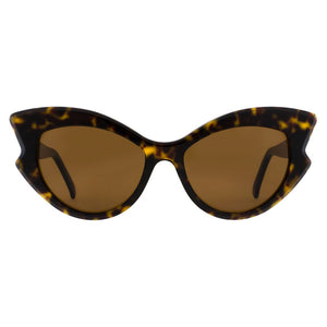 Andy Wolf Braune Sonnenbrille aus Acetat