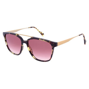 Andy Wolf Braune Sonnenbrille aus Metall