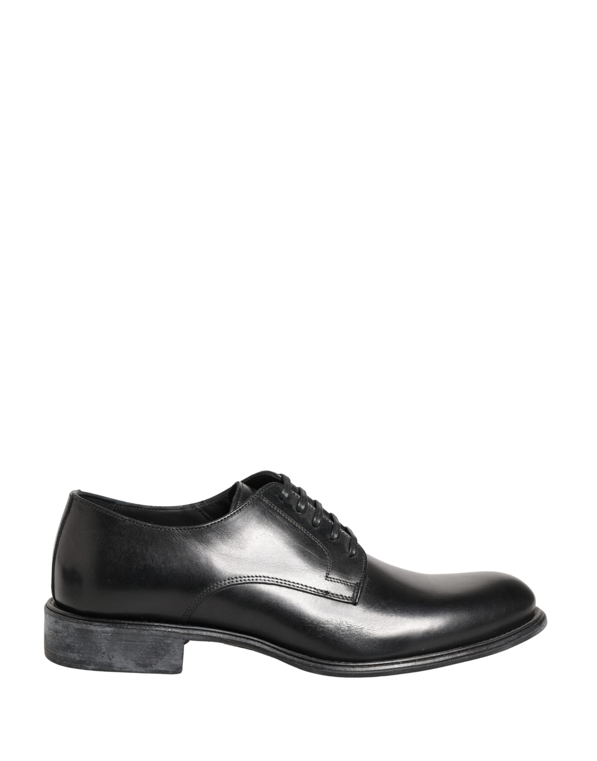 Dolce & Gabbana Schwarze Derby-Schuhe aus Kalbsleder für Herren