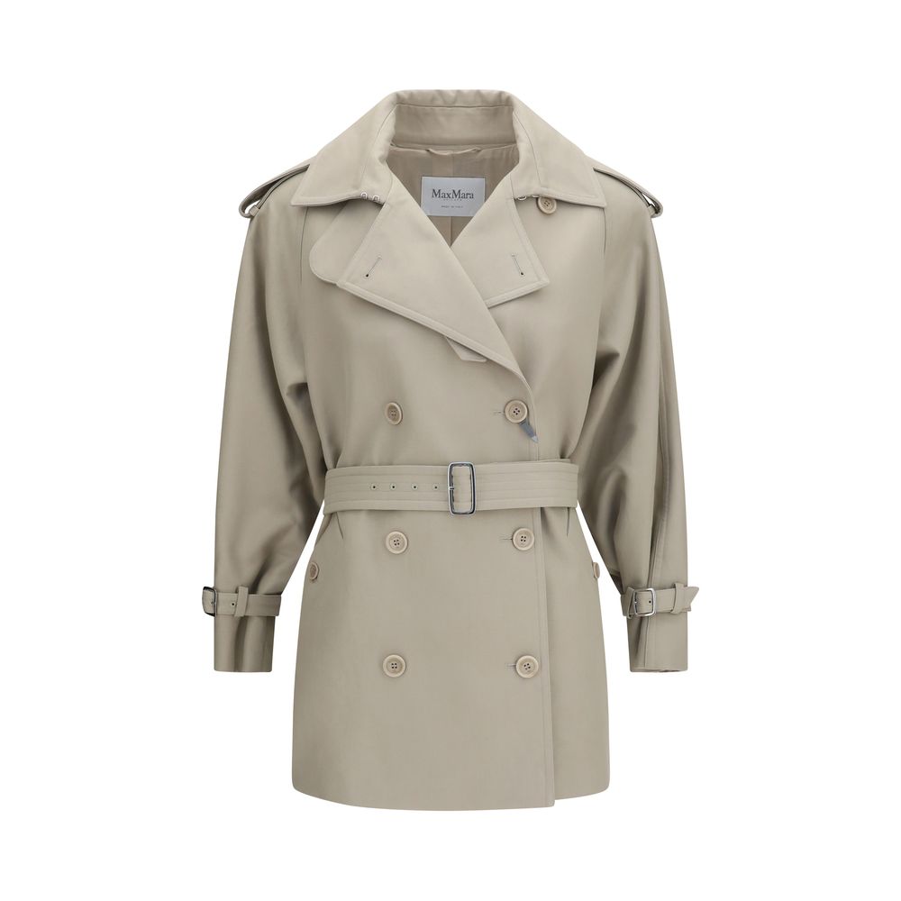 Max Mara Beige Cotton Trench Coat
