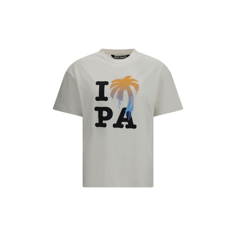 Palm Angels Weißes Baumwoll-T-Shirt