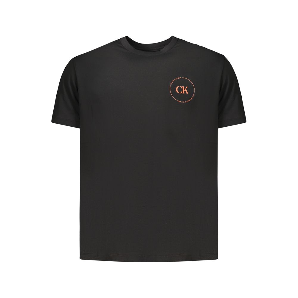 Calvin Klein Schwarzes Baumwoll-T-Shirt für Herren